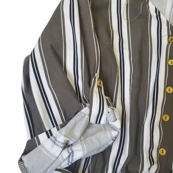 Stella Tweed Dress Womens Size Medium Olive Green/White color 3/4 sleeve New - Picture 10 of 12